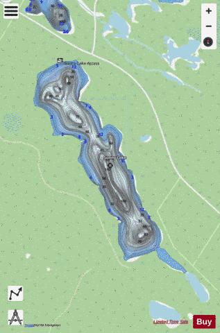 Sunny Lake depth contour Map - i-Boating App - Streets