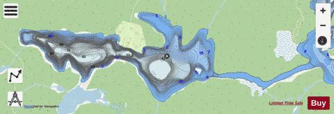 Tanamakoon Lake depth contour Map - i-Boating App - Streets