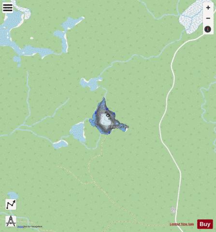 Tarpaper Lake depth contour Map - i-Boating App - Streets