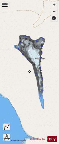 Tooth Lake depth contour Map - i-Boating App - Streets