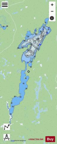 Trapnarrows Lake depth contour Map - i-Boating App - Streets