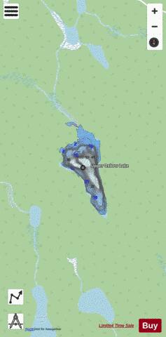 Upper Oxbow Lake depth contour Map - i-Boating App - Streets