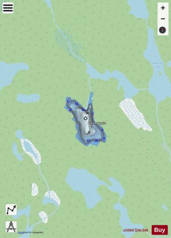 Verner Lake depth contour Map - i-Boating App - Streets