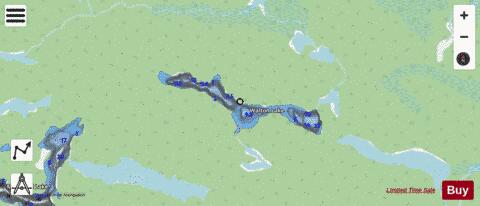 Walton Lake depth contour Map - i-Boating App - Streets