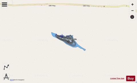 Wasp Lake depth contour Map - i-Boating App - Streets