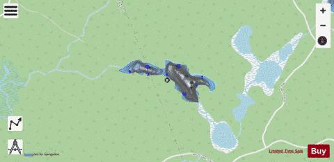 West Chain Lake Mayo depth contour Map - i-Boating App - Streets
