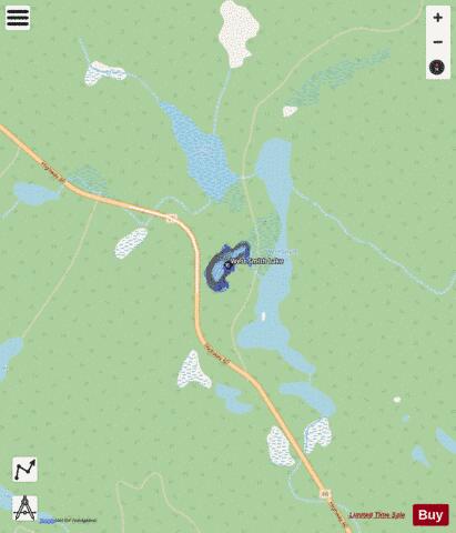 West Smith Lake depth contour Map - i-Boating App - Streets