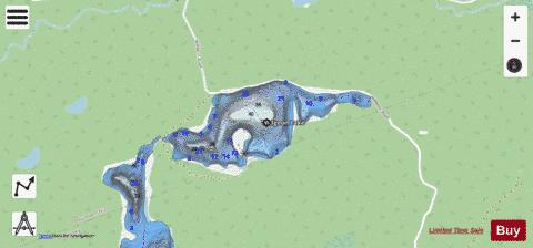 Widgeon Lake depth contour Map - i-Boating App - Streets
