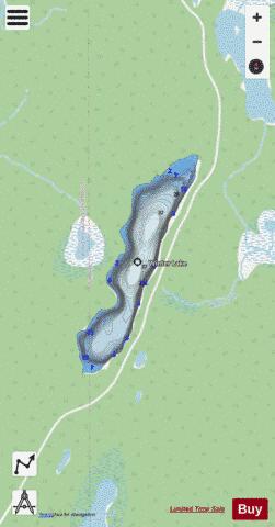 Winter Lake depth contour Map - i-Boating App - Streets