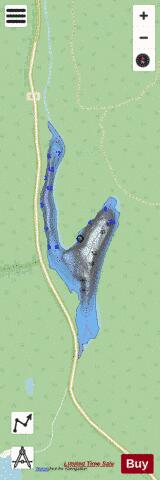 Barley Petit Lac depth contour Map - i-Boating App - Streets