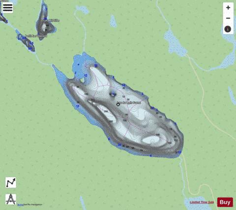 Bois Franc Lac Du A depth contour Map - i-Boating App - Streets