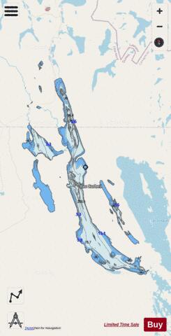 Carheil Lac depth contour Map - i-Boating App - Streets