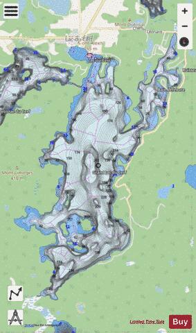 Cerf Grand Lac Du depth contour Map - i-Boating App - Streets