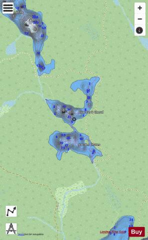 Chutes Lac Des depth contour Map - i-Boating App - Streets