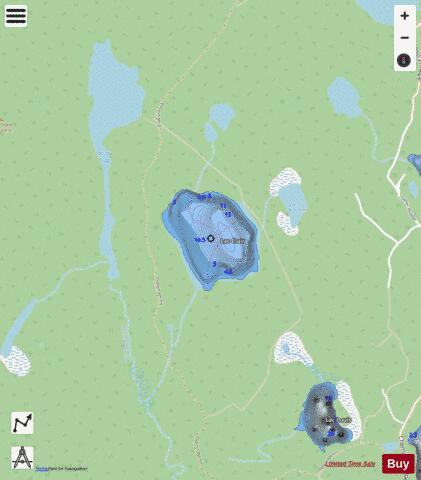 Clair Lac depth contour Map - i-Boating App - Streets