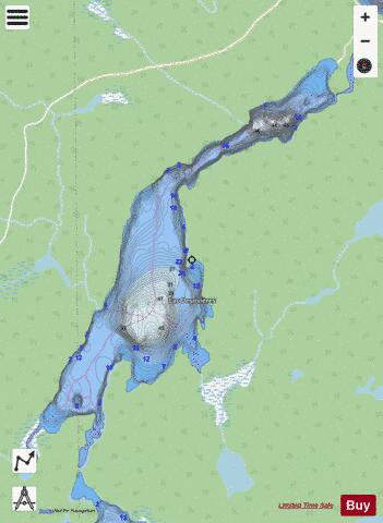 Desrivieres Lac depth contour Map - i-Boating App - Streets