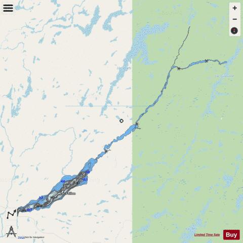 Faillon Lac depth contour Map - i-Boating App - Streets