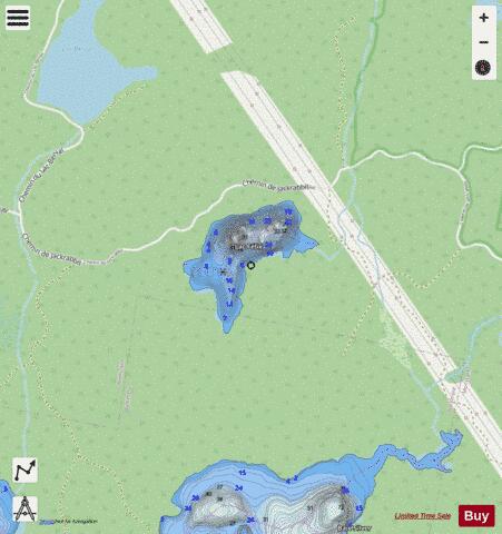 Felix Lac depth contour Map - i-Boating App - Streets