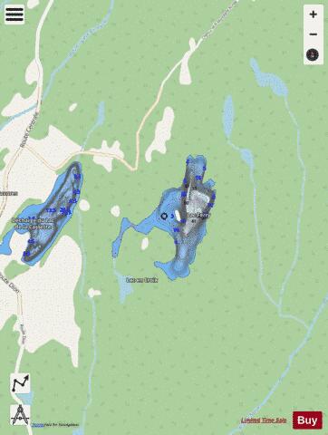 Ferry Lac depth contour Map - i-Boating App - Streets
