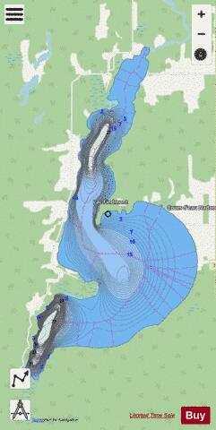 Fiedmont Lac depth contour Map - i-Boating App - Streets
