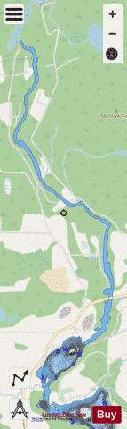 Grosleau Lac depth contour Map - i-Boating App - Streets