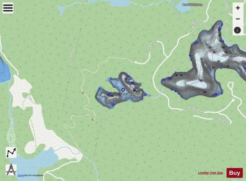 Lac Bessette depth contour Map - i-Boating App - Streets