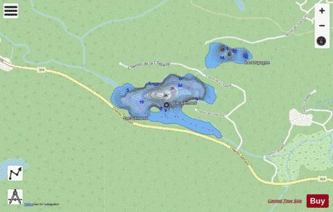 Lac G Mont depth contour Map - i-Boating App - Streets