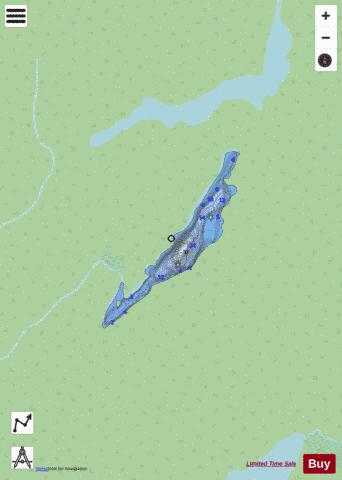 Lac No 96255 depth contour Map - i-Boating App - Streets