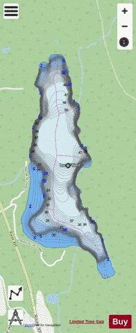 Lac O Neil depth contour Map - i-Boating App - Streets