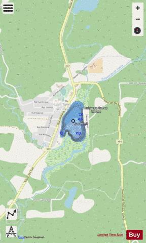 Lac R Mi depth contour Map - i-Boating App - Streets