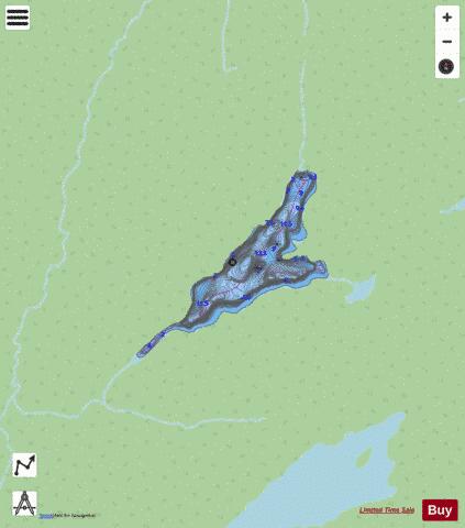 Lac No 82903 depth contour Map - i-Boating App - Streets