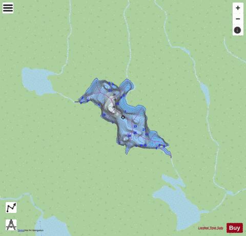 Lac No E 3547 depth contour Map - i-Boating App - Streets
