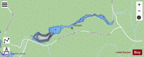 Lagon Lac depth contour Map - i-Boating App - Streets