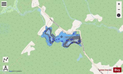 Lamarre Lac depth contour Map - i-Boating App - Streets