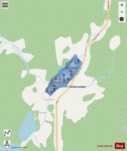 Lannigan Lac depth contour Map - i-Boating App - Streets
