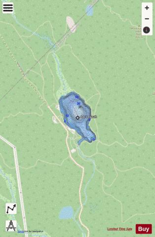 Legault Lac depth contour Map - i-Boating App - Streets