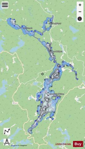 Lac De La Maison De Pierre depth contour Map - i-Boating App - Streets