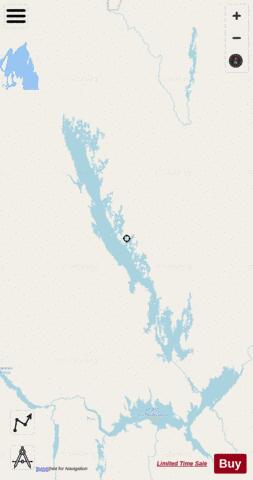Lac Marcel / Outarde/ Lac Erlandson / Le Moyne depth contour Map - i-Boating App - Streets