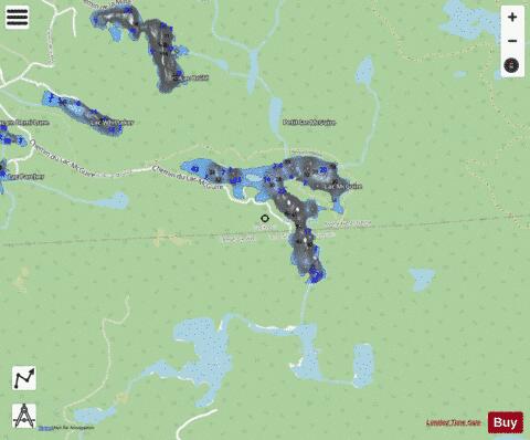 McGuire Lac depth contour Map - i-Boating App - Streets