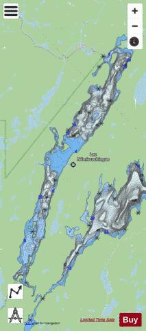 Nemiscachingue Lac depth contour Map - i-Boating App - Streets