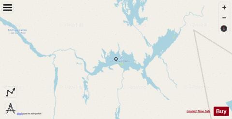 Nachicapau Lac depth contour Map - i-Boating App - Streets