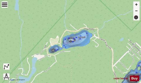 Pare Lac depth contour Map - i-Boating App - Streets