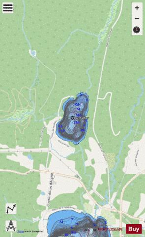 Parker Lac depth contour Map - i-Boating App - Streets
