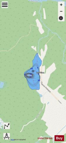 Pilon Lac depth contour Map - i-Boating App - Streets