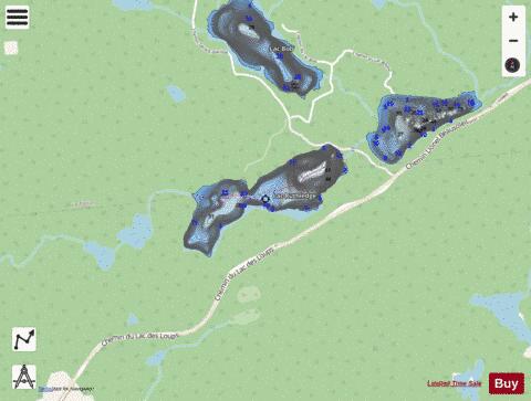Ruthledge Lac depth contour Map - i-Boating App - Streets