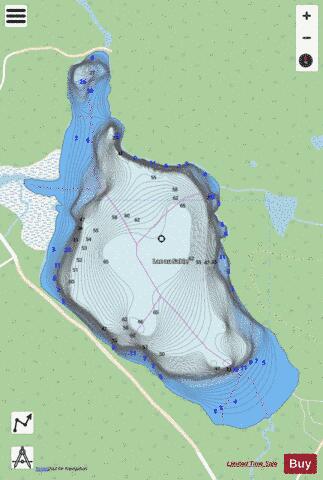 Sable Lac Au depth contour Map - i-Boating App - Streets