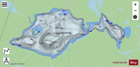 Savanes Lac Des depth contour Map - i-Boating App - Streets
