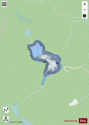 TOURTES LAC DES depth contour Map - i-Boating App - Streets