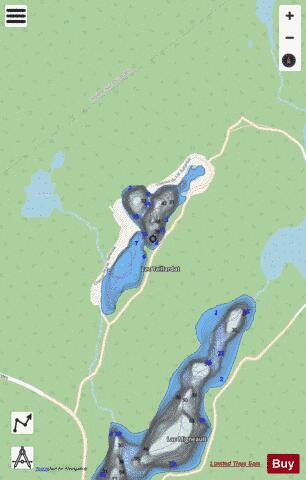 Taillardat Lac / Lac Fin depth contour Map - i-Boating App - Streets