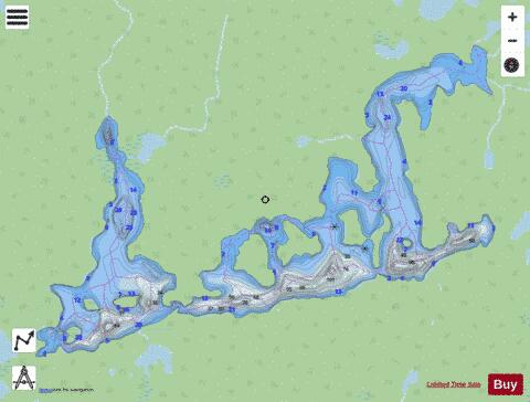 Terrasses Lac Des depth contour Map - i-Boating App - Streets